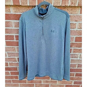 Under Armour Loose Cold Gear Grey 1/4 Zip Pull Over Men's Size XL